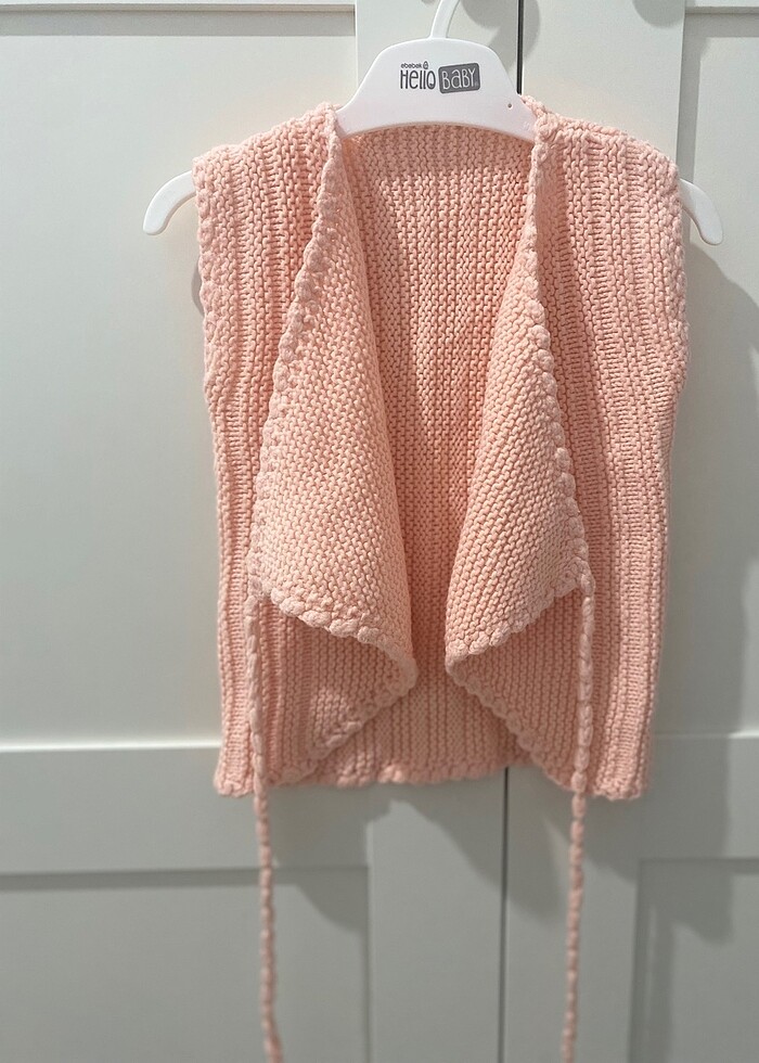 Bebek örme yelek - Görsel 3