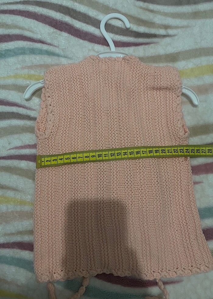 Bebek örme yelek - Görsel 4