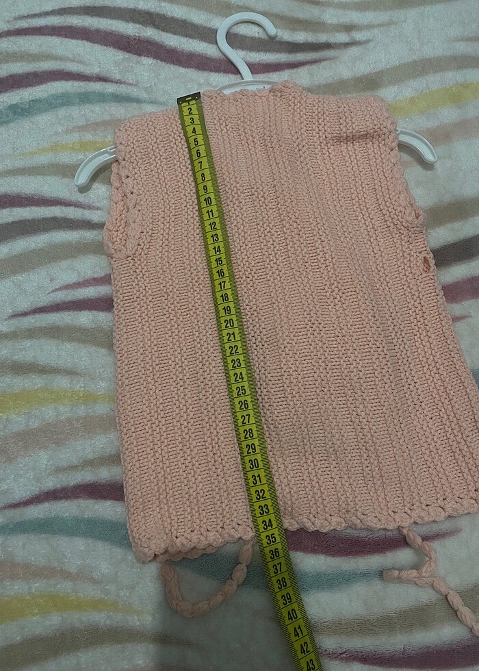 Bebek örme yelek - Görsel 5