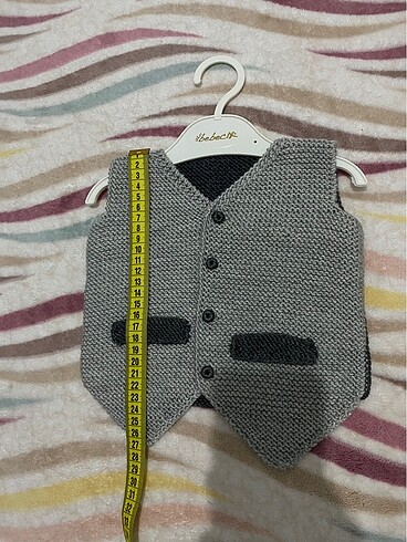 Bebek örme yelek - Görsel 2