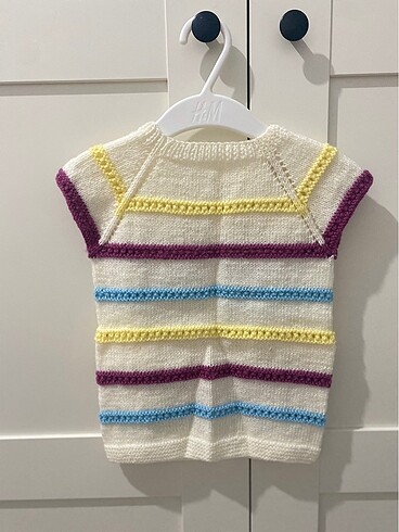 Bebek örme yelek - Görsel 5