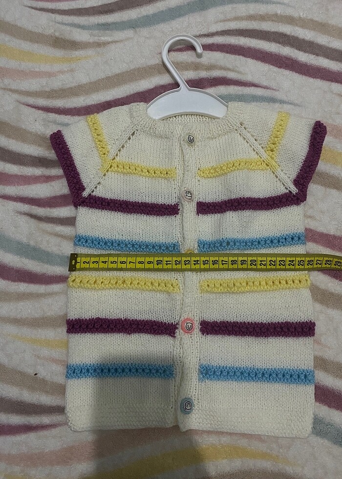 Bebek örme yelek - Görsel 2