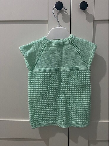 Bebek örme yelek - Görsel 5