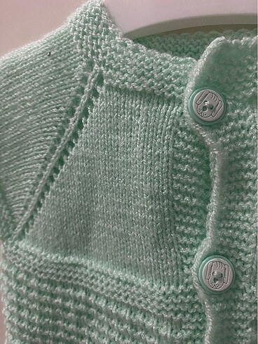 Bebek örme yelek - Görsel 6