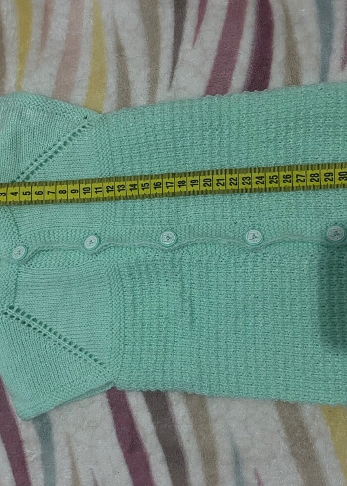 Bebek örme yelek - Görsel 4