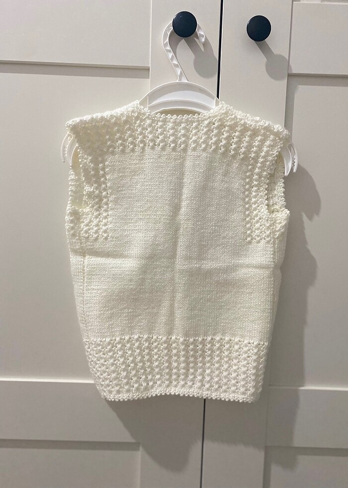 Bebek örme yelek - Görsel 4