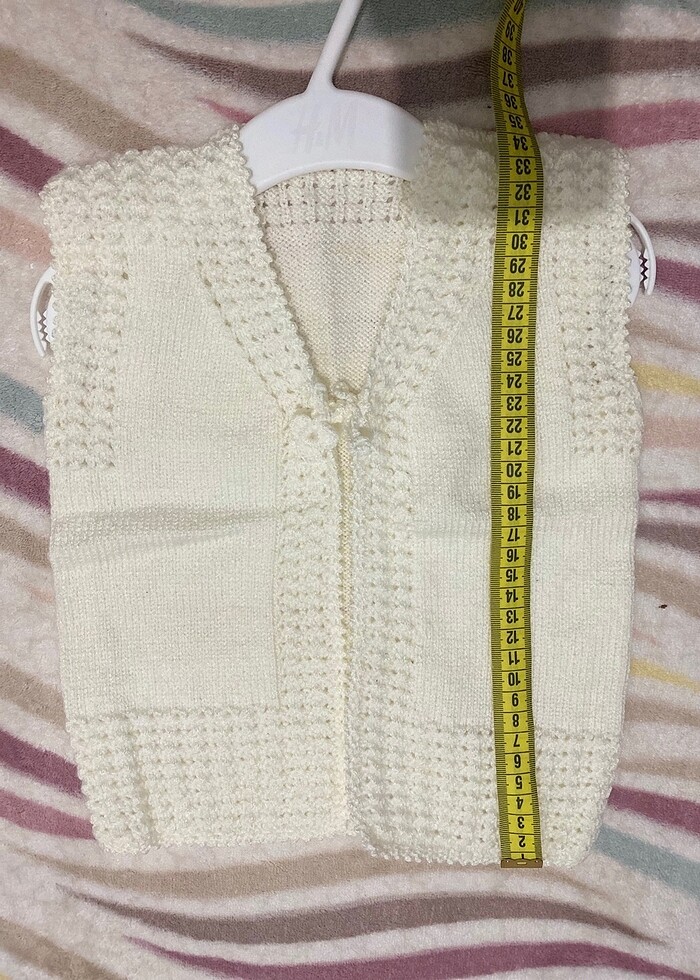 Bebek örme yelek - Görsel 2