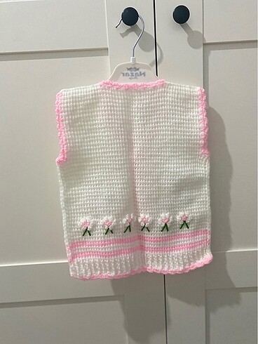 Bebek örme yelek - Görsel 5