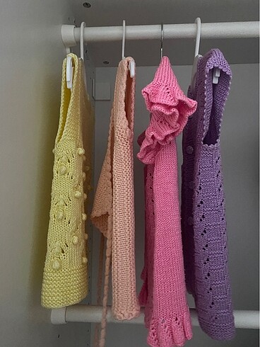 Bebek örme yelek - Görsel 5