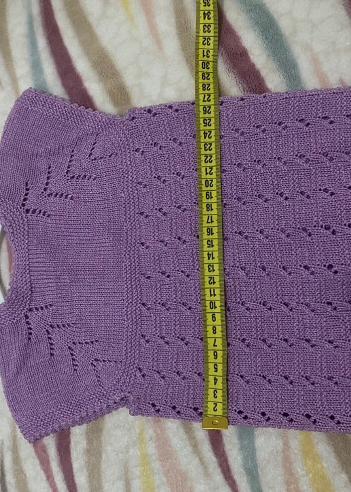 Bebek örme yelek - Görsel 4