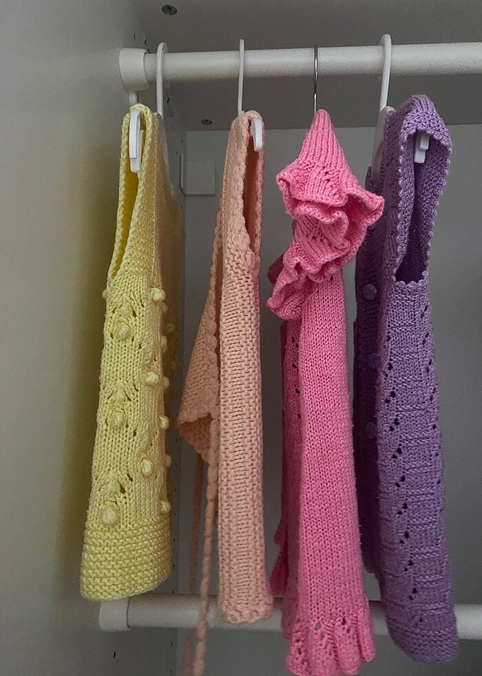 Bebek örme yelek - Görsel 5