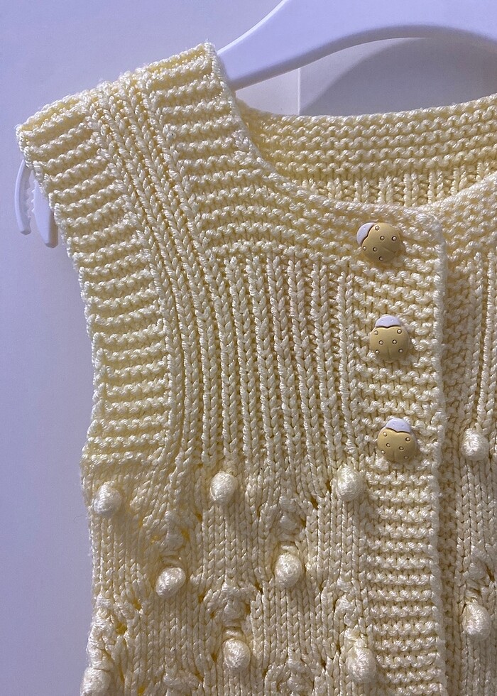 Bebek örme yelek - Görsel 2