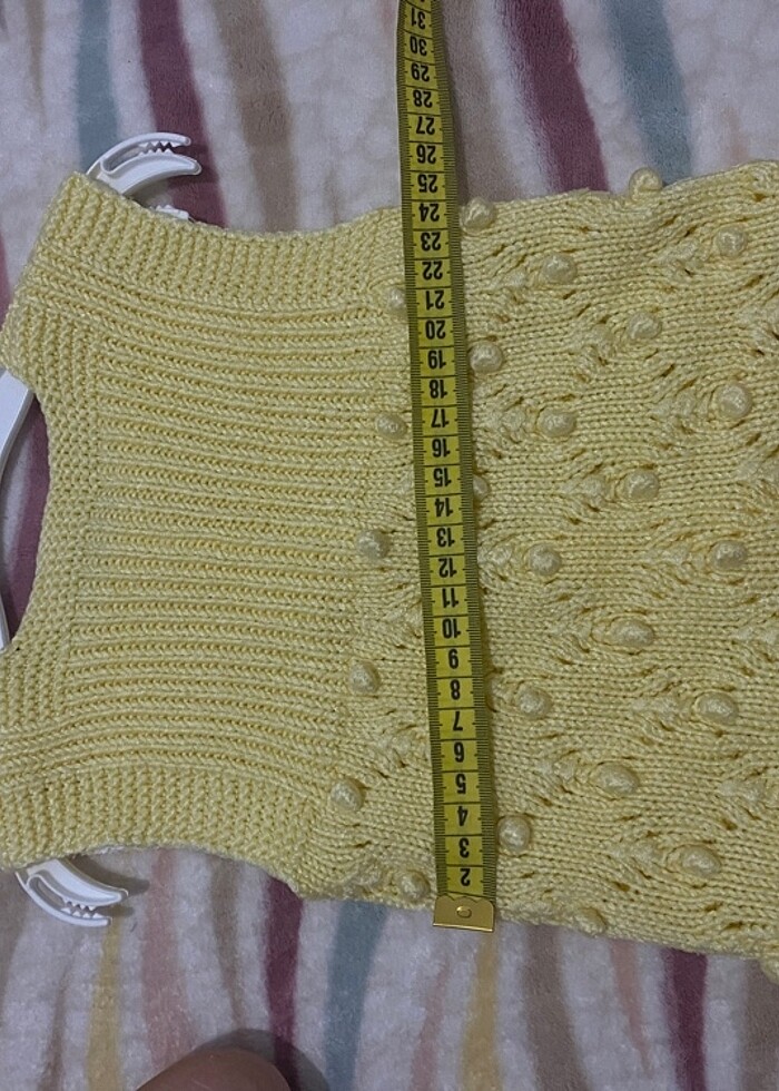 Bebek örme yelek - Görsel 5