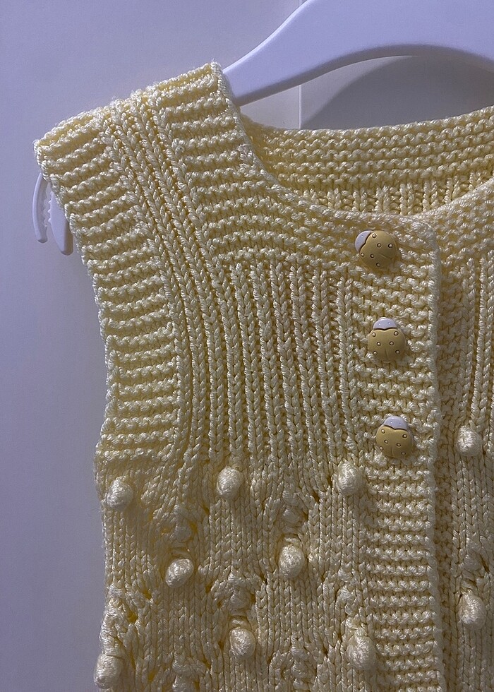 Bebek örme yelek - Görsel 3