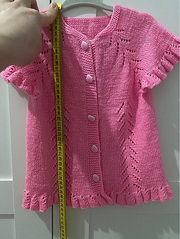 Bebek örme yelek - Görsel 8