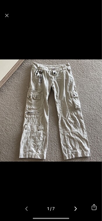y2k vintage kargo pantolon baggy