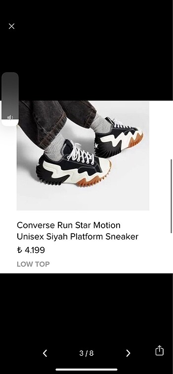 Converse converse run star motion ayakkabı