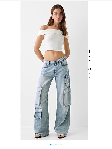 Bershka Çok Cepli Kargo Pantolon