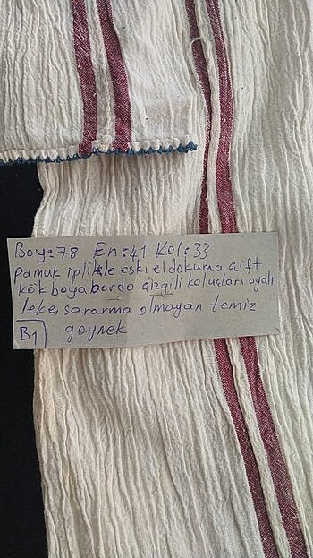Diğer Eski pamukiplikle eldokuma goynekler 