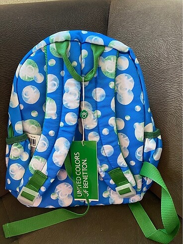  Orjinal sıfır etiketli Benetton anaokulu çantası