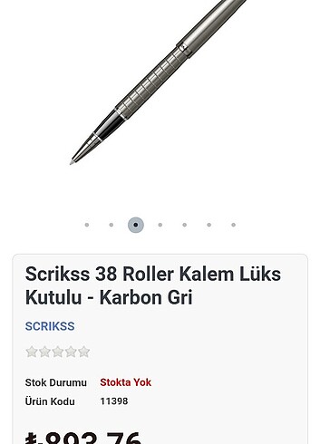 Scrikss 38 Karbon Gri Tükenmez (Özel renk)