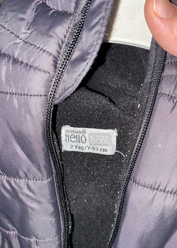 Erkek Çocuk siyah Sade Sıcak Mont 2 YAŞ E BEBEK - Görsel 3