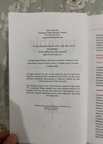 Mirable İngilizce-Türkçe Sözlük - Görsel 2