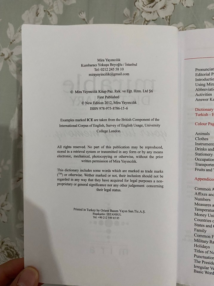 Mirable İngilizce-Türkçe Sözlük - Görsel 2