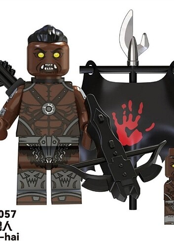 Beden LEGO Uyumlu 2 Adet Uruk Hai Minifigür LOTR Orc Yüzüklerin Efendi