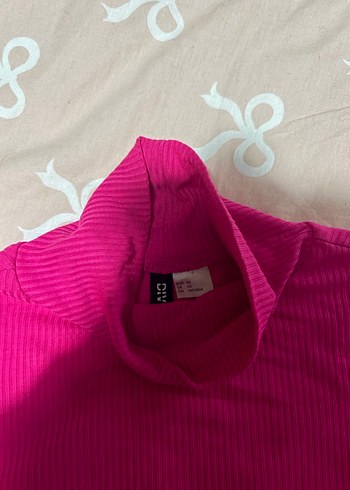 Pembe Balıkçı Yaka İnce Triko Kazak - Görsel 2