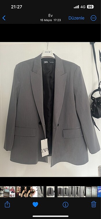 Zara Blazier Ceket