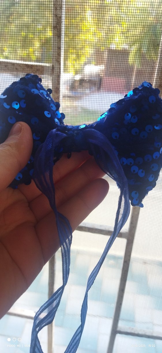 Parlak Mavi Straplez Kız Elbisesi - Görsel 4