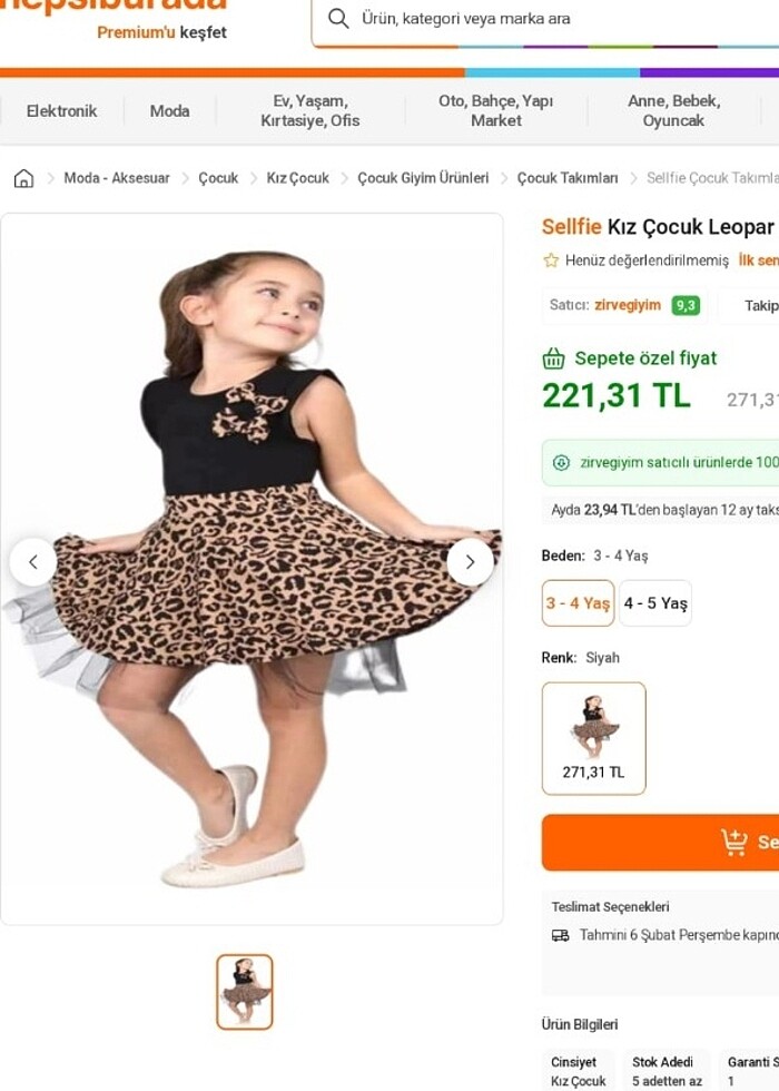 Leopar elbise - Görsel 2