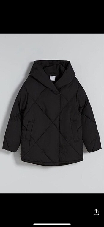 s Beden Bershka oversize şişme mont