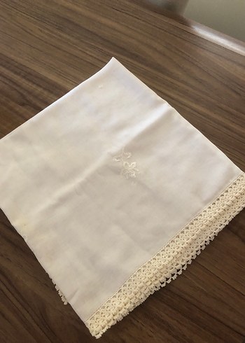 Beden Tığ işi Beyaz nakışlı namaz Örtüsü