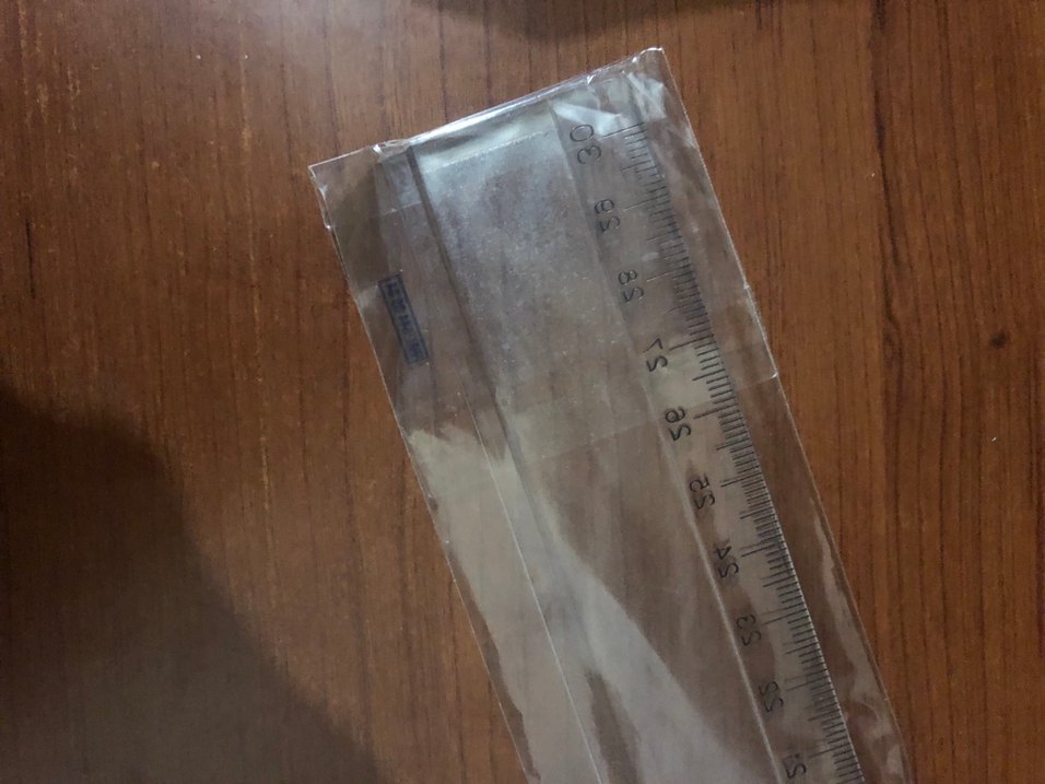 MAS Şeffaf Geniş Plastik Cetvel 30cm - Görsel 2