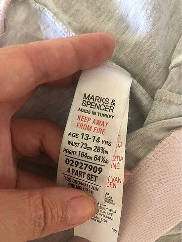 s Beden Pijama altı-S-M