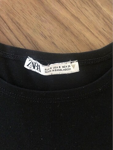 Zara Zara crop tişört -S