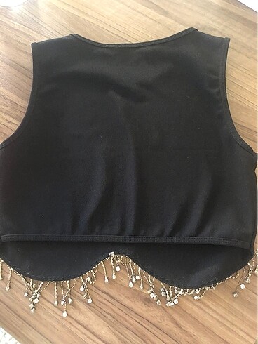 m Beden siyah Renk Cotton crop bluz -M