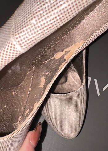 Gri Minimalist Stiletto Topuklu Kadın Ayakkabı - Görsel 4