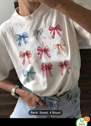 Kurdele desenli tshirt