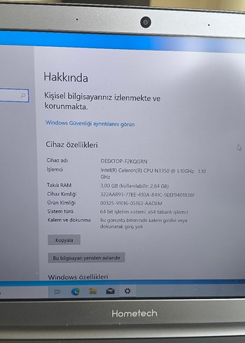 Hometech Gri Laptop 700c