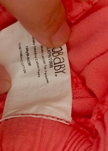 Düğmeli Pembe kız Çocuk Pantolon - Görsel 5