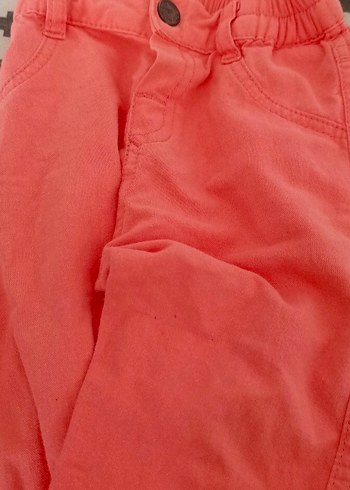 Düğmeli Pembe kız Çocuk Pantolon - Görsel 3