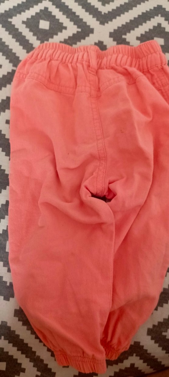 Düğmeli Pembe kız Çocuk Pantolon - Görsel 4