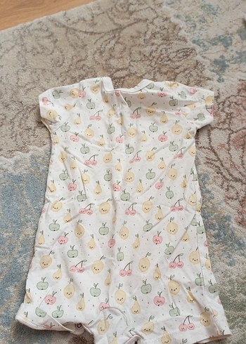 Bebek Kız Pastel Desenli Örgü Tulum - Görsel 4