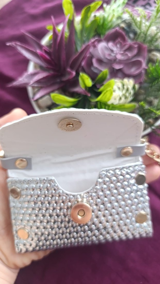 grı anahtarlık boy çanta - Görsel 2