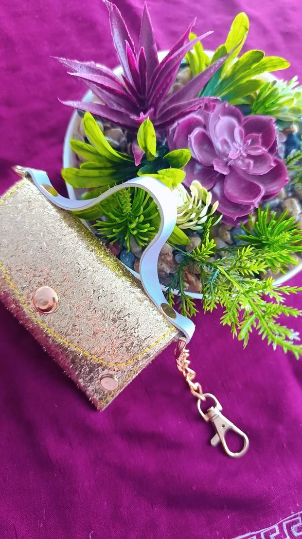 Mor Zincir Detaylı Bohem Anahtarlık - Görsel 2