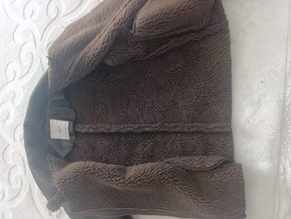 Kahverengi Deri Kadın Biker Ceket - Görsel 2