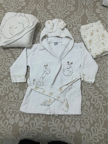 Erkek bebek bornoz set